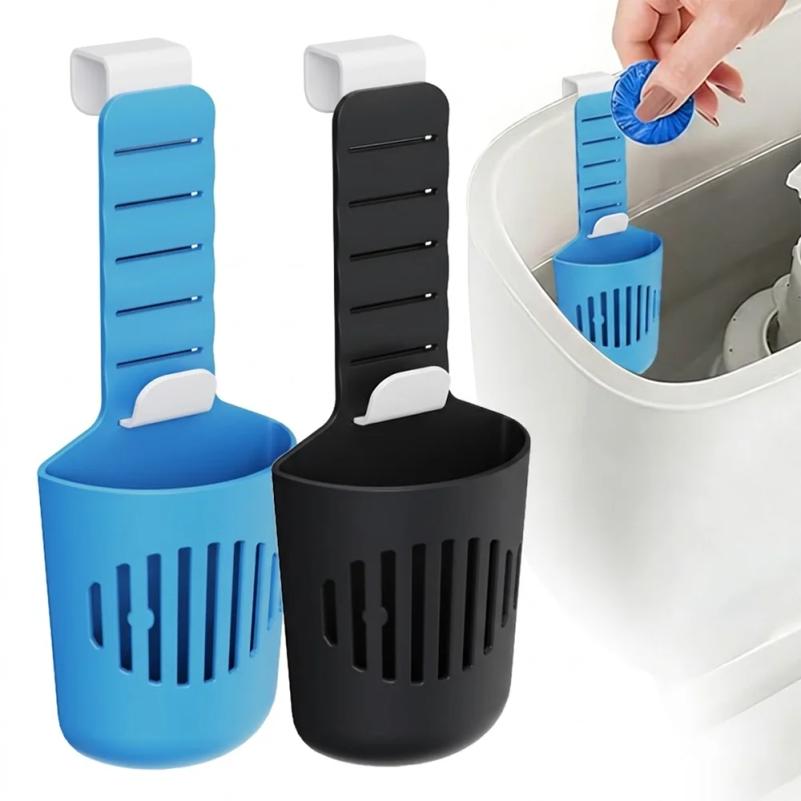 Silicone Toilet Tank Tablet Holder Versatile Toilet Bowl Hanging Cleaner and Deodorizer Hanger