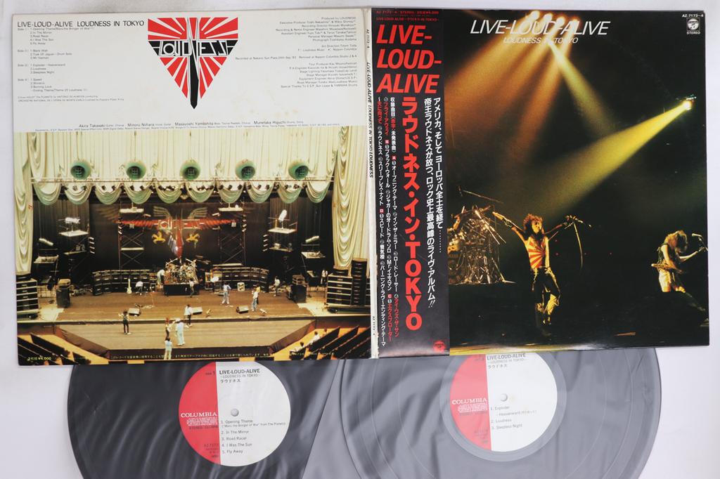 LP Record LOUDNESS - Live-loud-alive (Loudness In Tokyo) AZ71734 COLUMBIA 1983 Japan Obi Japanese Pop/Rock Used
