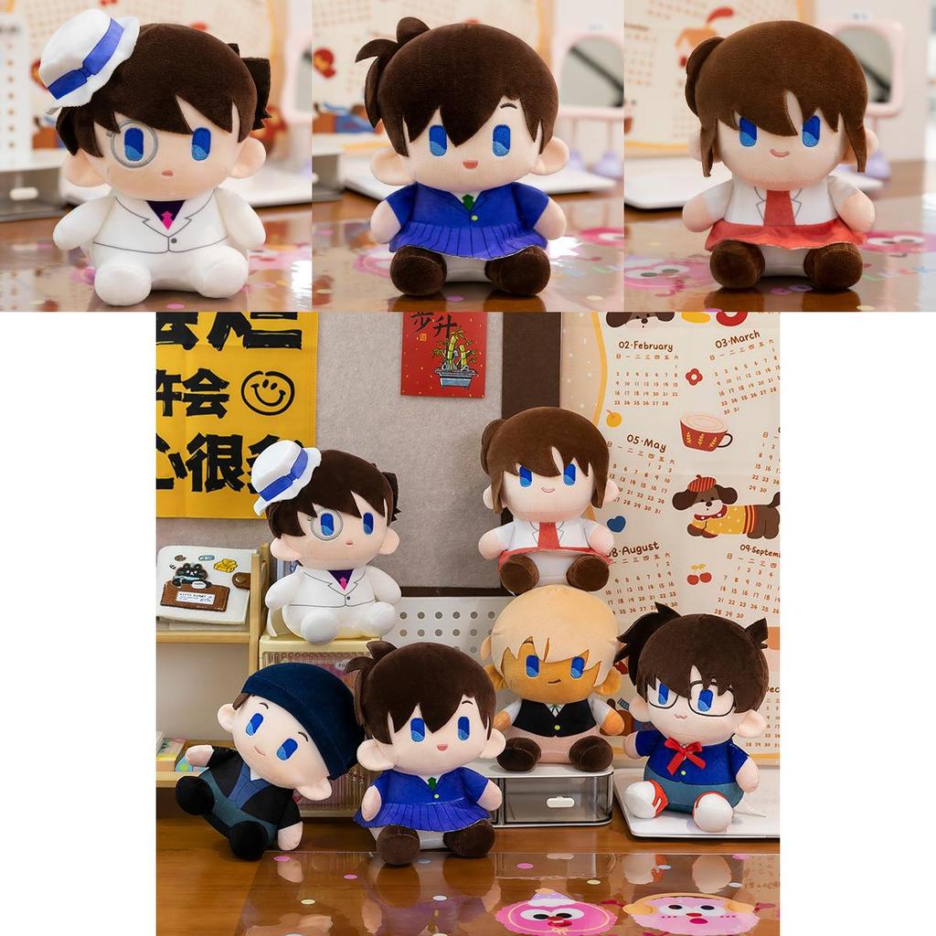 Cute Detective Conan Kaito Kid Plush Keychain Cartoon Character Bag Decoration