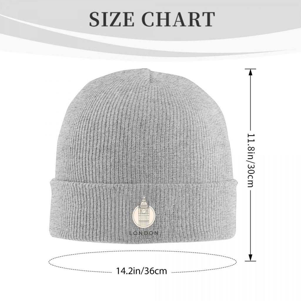 London UK England Warm Knitted Cap Hip Hop Bonnet Hat Autumn Winter Outdoor Beanies Hats for Unisex Adult