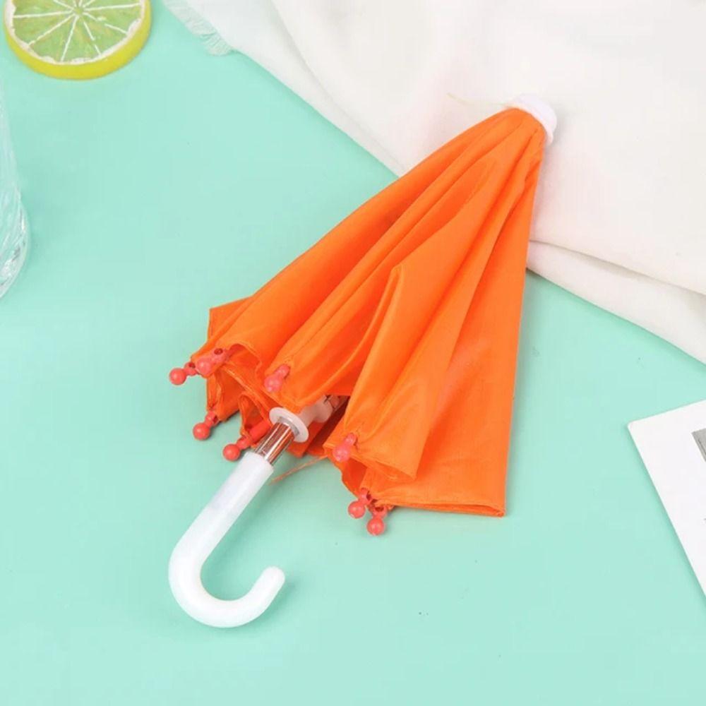 Funny Doll Decorative Umbrella Adjustable Kids Toy Umbrella Creative Mini Umbrella  Dollhouse