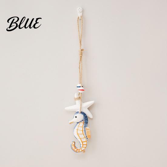 Decorative Nautical Theme Piece Mediterranean Wall Hanging Decor Handcrafted Wooden Ocean Style Ornaments Pendants with Coastal Interior Decoration