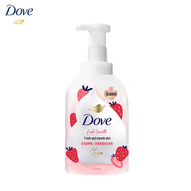 DOVE Sweet Strawberry Oatmeal Milk Scent Shower Foam 400g