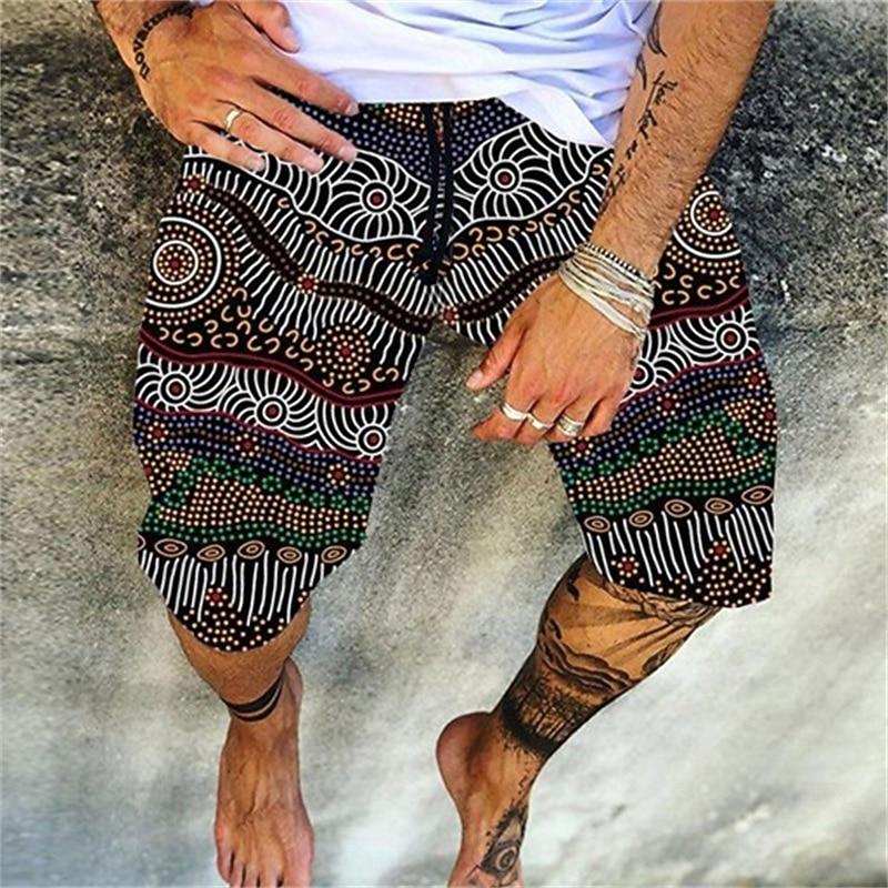 Men's Swim Trunks Swim Shorts Board Shorts Summer Shorts Beach Shorts Drawstring Elastic Waist 3D Print Graphic Quick