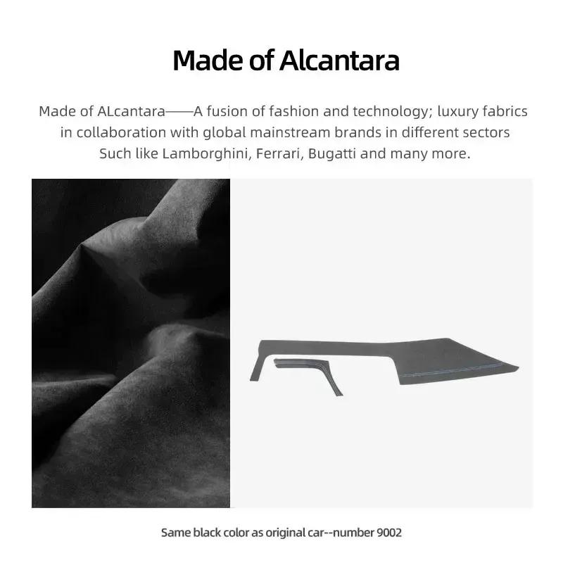 Made of Alcantara For BMW F32 F30 F34 Series 3 4 Dashboard Panel Trim Strips Instrument Sticker Car Interior Tuning Accessories