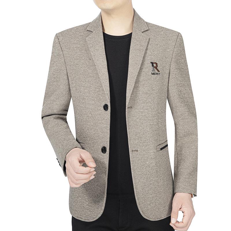 2024 Men's Business Casual Suit: Breathable, Comfortable Autumn/Winter Fashion Coat.
