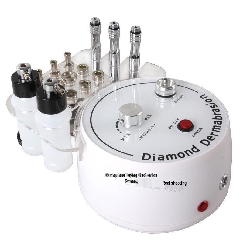 

Аппарат для алмазной микродермабразии 3 в 1: Домашний скраб для лица и средство для удаления черных точек EU Plug (220V) белый