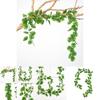 Faux Plant Monstera Deliciosa Liebm Vines Wall Hanging With Silk Flowers For Wedding And Restaurant Interior Decor