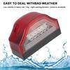 3 LED Number Lamps 12V-24V E9 Waterproof for Lorry Truck Trailer White Light Car License Plate Light
