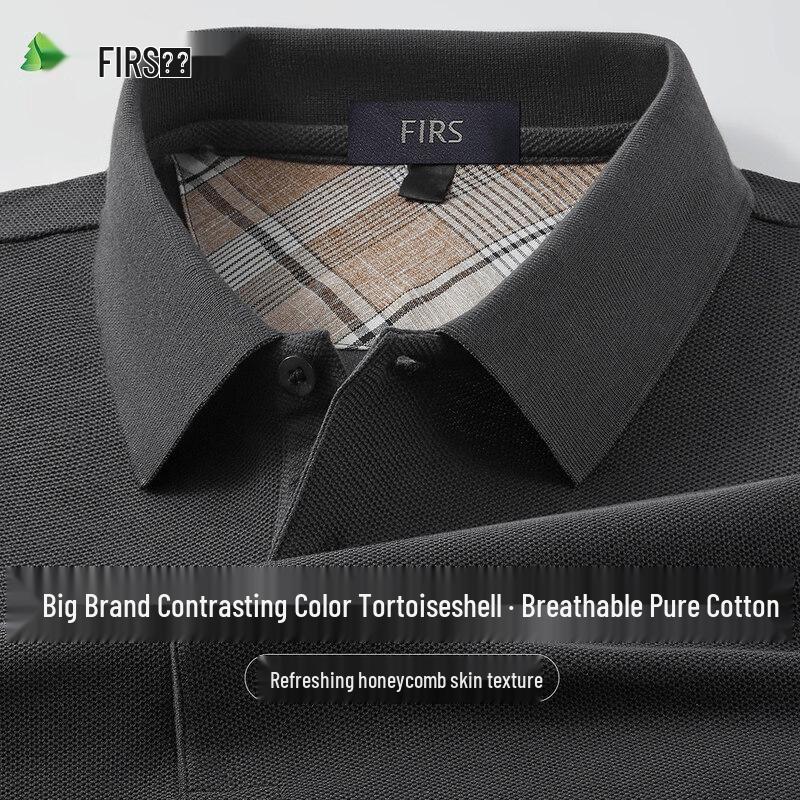 FIRS Men s 100% Cotton Color Block Breathable Polo Shirt XXXL