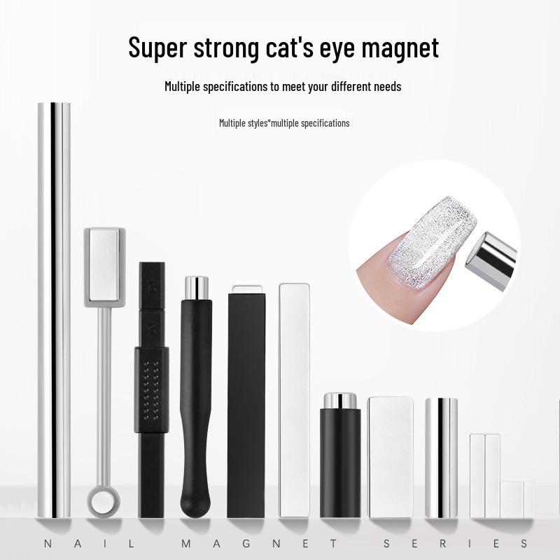 Nail Art Double-Ended Cat Eye Gel Wand with Powerful Gold Magnet