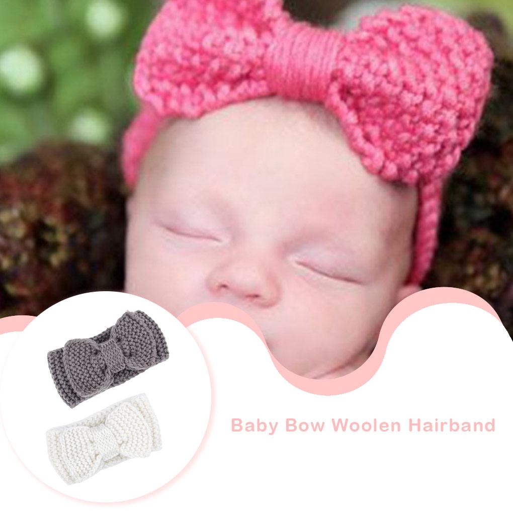 Baby Headband Bowknot Elastic Infant Headwear Party Holiday Festival Newborn Head Band Girls Photography