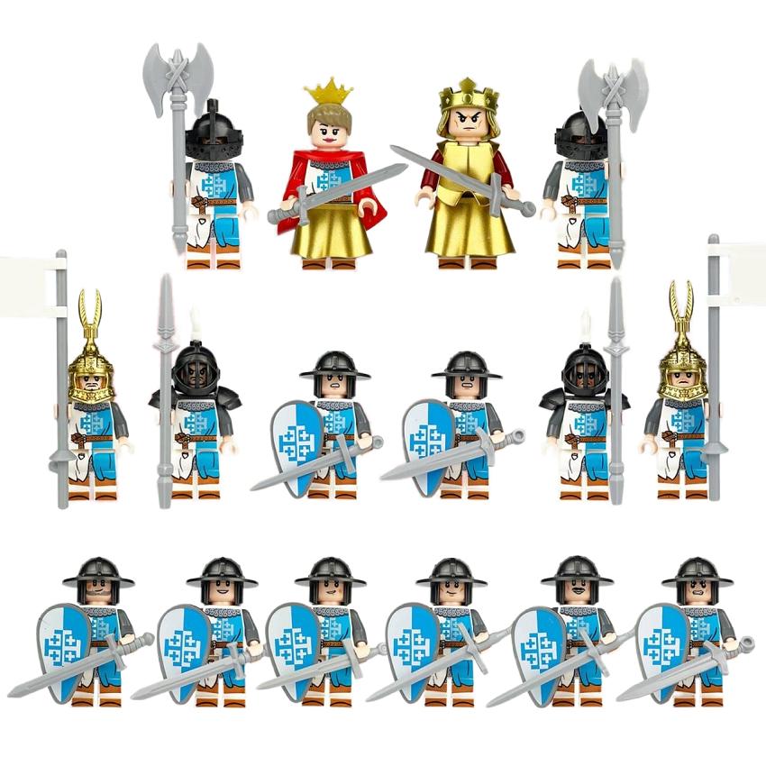 

Строительные блоки Минифигурки Средневековая война Эпическая битва Древний Рим Солдатская повозка Колесница Боевой конь Игрушки для детей