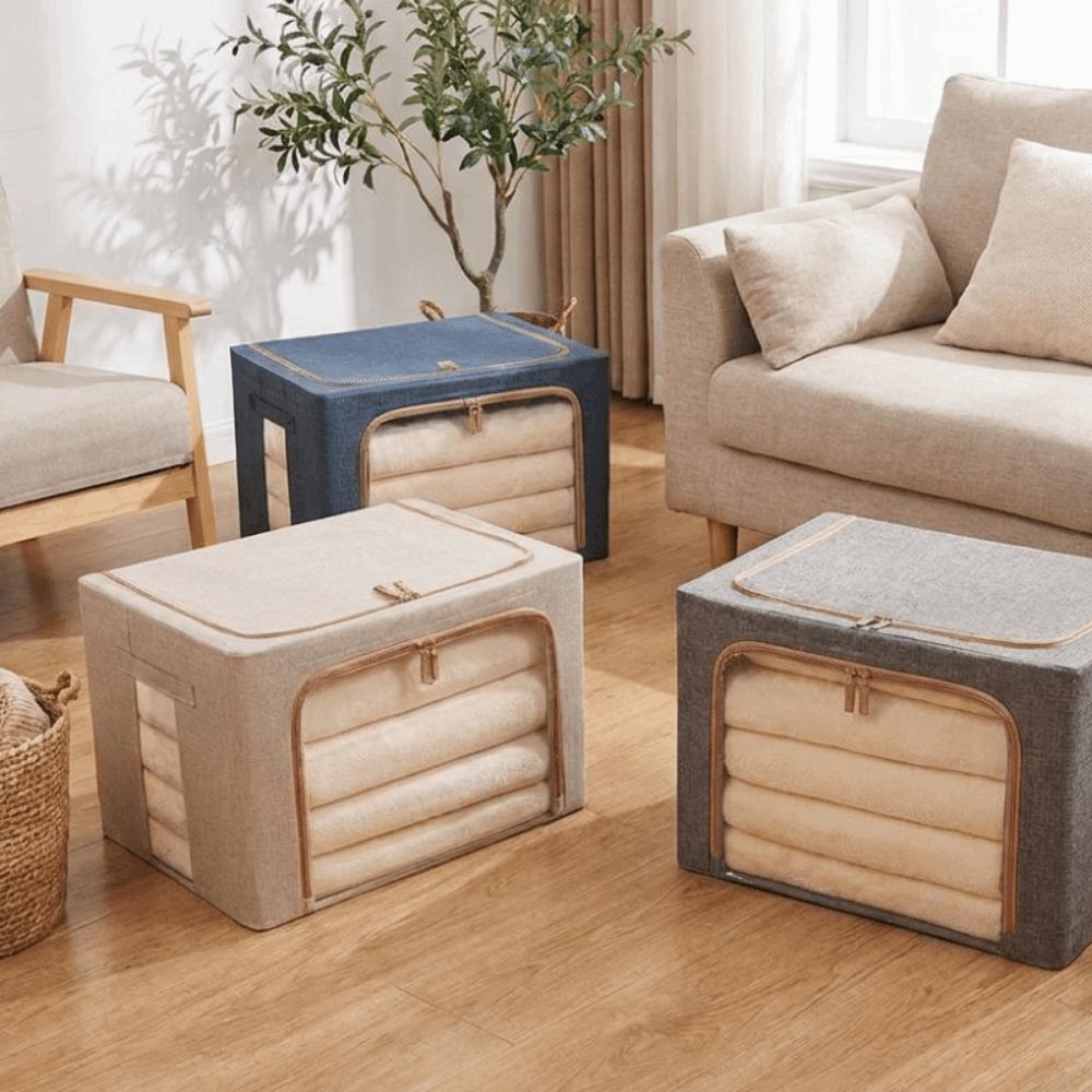 Large Capacity Clothes Quilt Storage Bins Clear Window Toy Storage Box  Wardrobe Storage