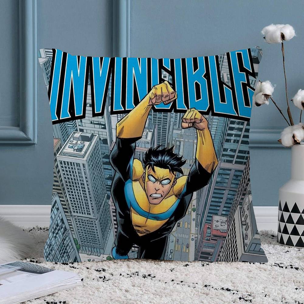 Cartoon Images IInvincibleS Pillow Cover Sofa Cushion Cover Home Room Decoration Children Gift