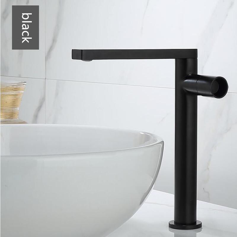 Basin Faucet Bathroom single lever hot and cold Brass Rotation Mixer Tap brush gold chrome black Basin Water Sink Mixer crane