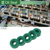 Oil Seal Seal Ring Rotary Shaft Seal TPU 5x12x5.5mm High Pressure Green 5 Pcs