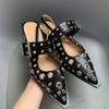 Fashion Women Shoes For Sandals Square Heel Strap Footwear Fashion Metal Buckle Female Casual Slingback Ladies Sandals Shoes 2025