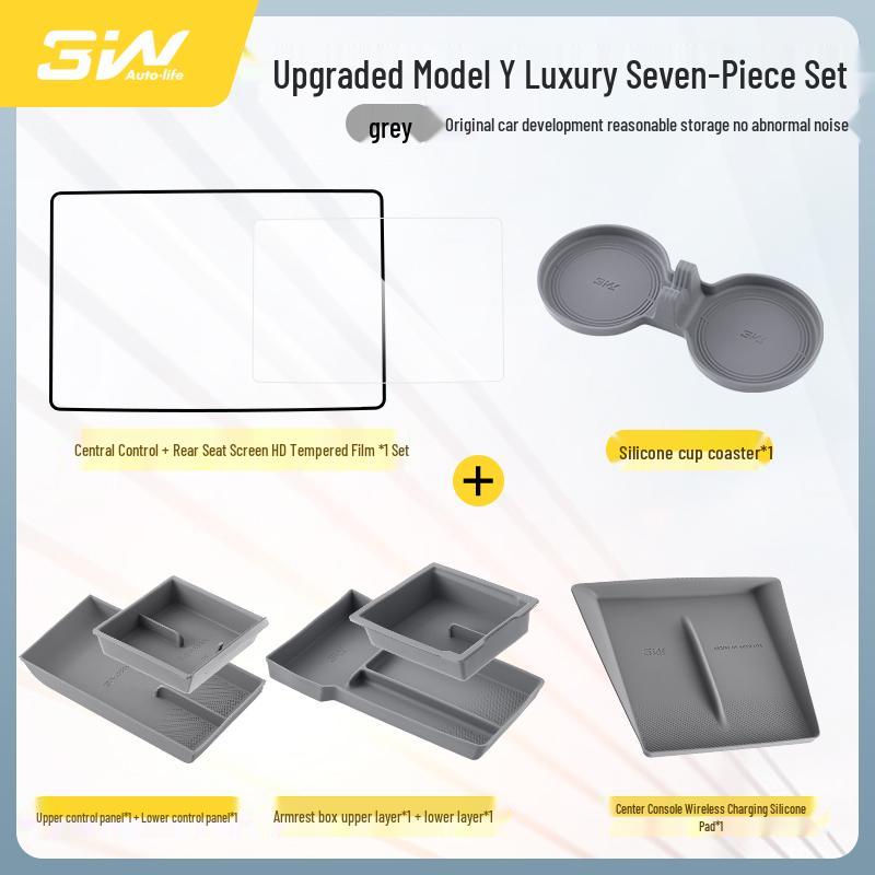 Tesla Model Y & 3 Displayschutz - Gehärtetes Glas, HD-Displayfolie, Schutz für die Mittelkonsole.