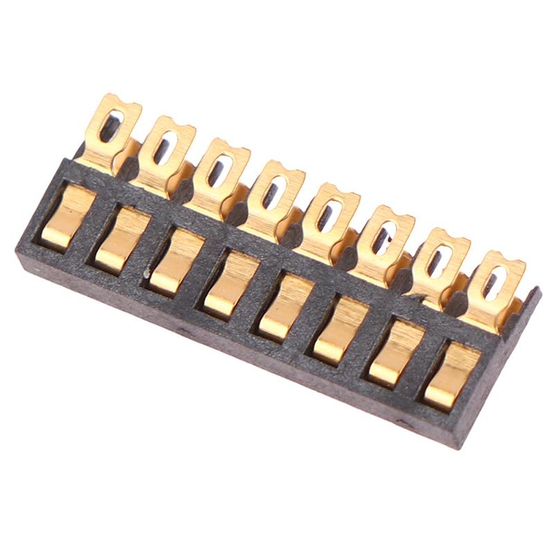 Smt Spring Battery Connector 2.0 Mm Pitch 2 3 4 5 6 7 8 Pin Male Contact Power Charge Connector Contacts Gold Plated