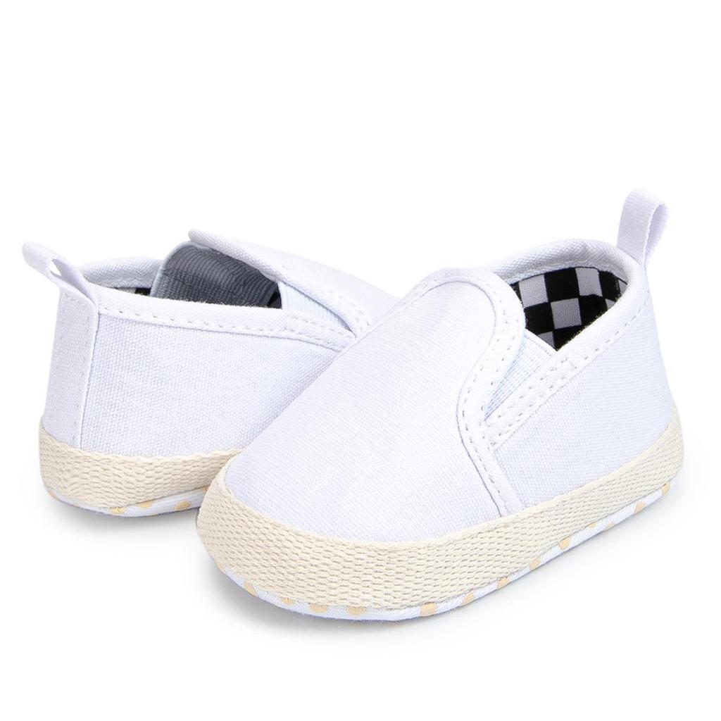 Casual Canvas Slip-On Shoes for Baby Boys, 0-1 Year, Soft Sole, Versatile Style