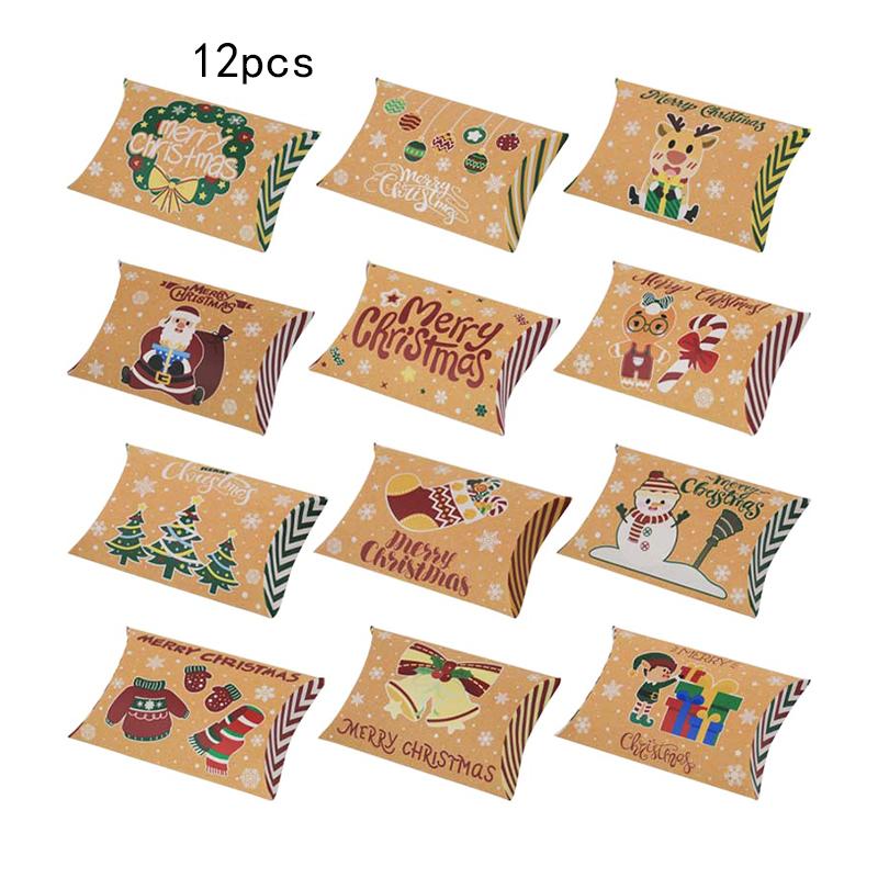 Weihnachtsthema Süßigkeitenbox und Verpackungsbeutel Weihnachten Zuhause Geburtstagsfeier Snack Keks Verpackungsmaterial 2025 Neujahrsgeschenk Requisiten