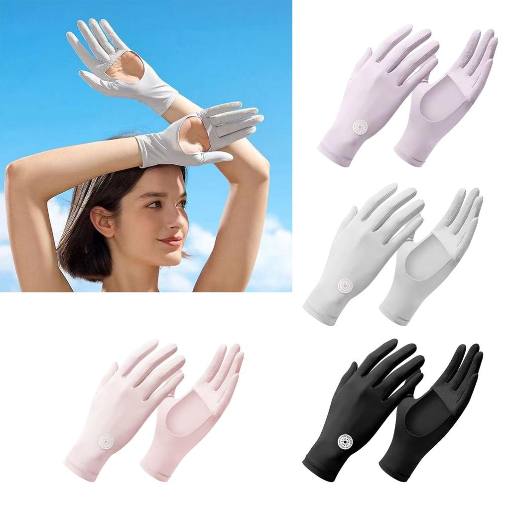 UPF 50+ Sun Protection Full Finger Gloves for Women Ideal for Driving Cycling and Outdoor Activities