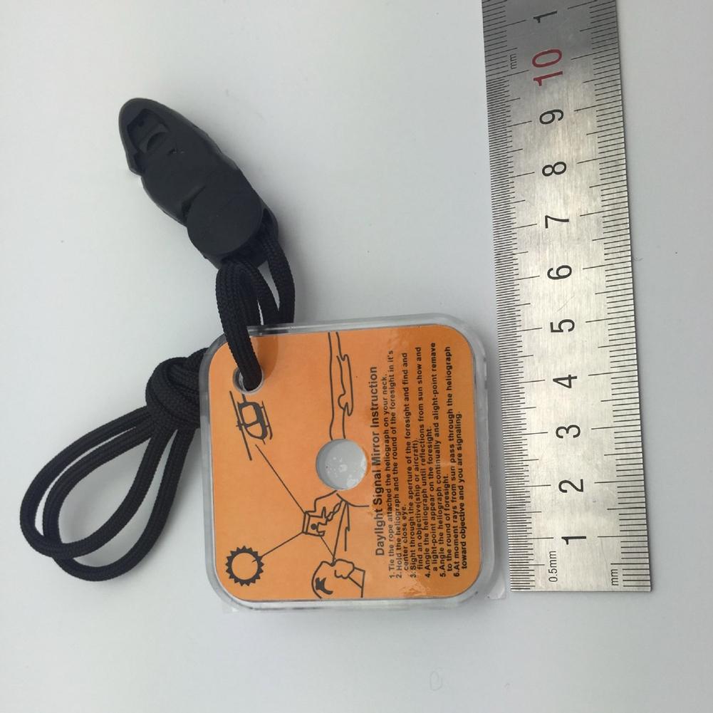 Outdoor Multifunctional Survival Emergency Rescue Reflective Signal Star Flash Mirror Tool