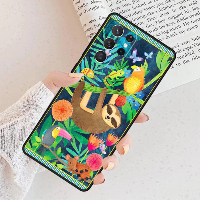 Baby Sloth Phone Case For Samsung Galaxy S25 S23 S30 S8 S21 S20 FE S24 S22 Note 10 20 S8 Plus lite Ultra