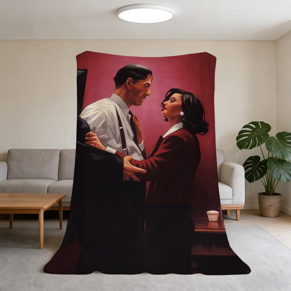 Scottish Artist J-Jack Vettriano Blanket Super Warm Comfortable Plush Throw Blanket Child Home Sofa Bedroom Gift
