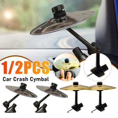 Universal Mini Drum Cymbals Hand-shooting Car Crash Cymbal Auto Air Ventilation Port Car Interior Accessories Clip-On Car Cymbal