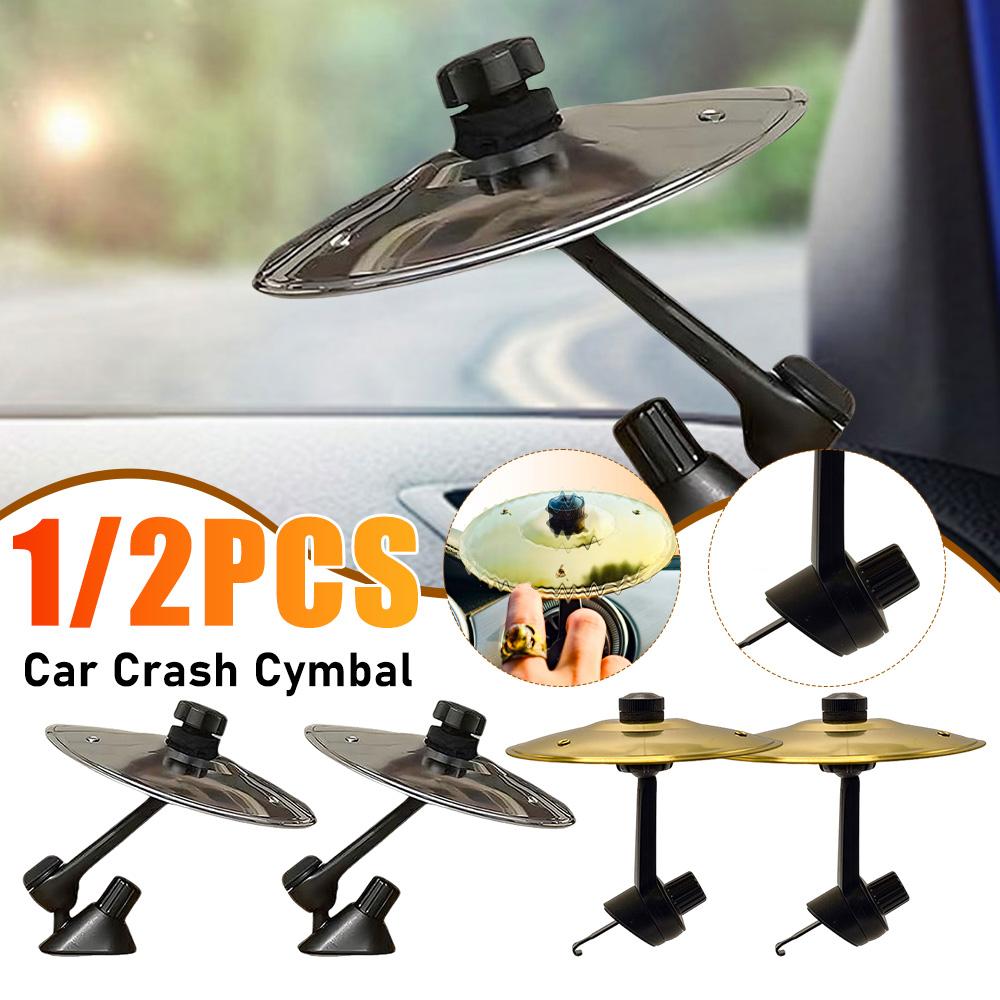 Universal Mini Drum Cymbals Hand-shooting Car Crash Cymbal Auto Air Ventilation Port Car Interior Accessories Clip-On Car Cymbal
