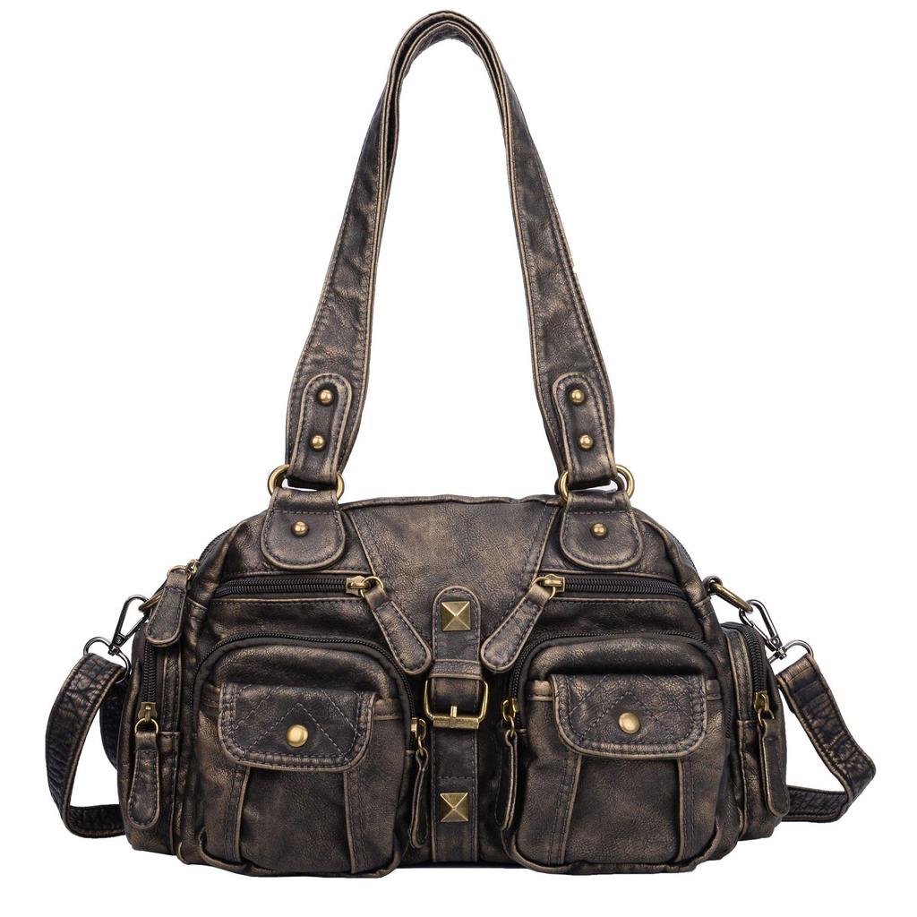 Borsa a tracolla tote in morbida pelle vintage Y2K: Stile Europeo e Americano, Borsa a Spalla Singola Versatile per Donna