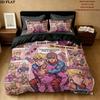 Jojos Bizarre Adventure Pattern Bedding Quilt Set Quilt Cover Pillowcase Home Birthday Gift(1 * duvet cover + 2 * pillowcase, without core)