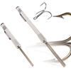 Affilacrocco Portatile a Forma di Penna, Utensile Robusto in Metallo per Affilare Ami da Pesca, Asta Affilacoltelli con Clip, Accessori da Pesca