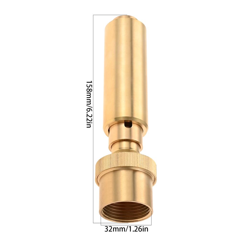 1pc Brass Fountain Nozzle Rotating Air-Blended Spray Head Various Water Column 3/8" 1" Thread Decor Garden Pond Pool Landscape