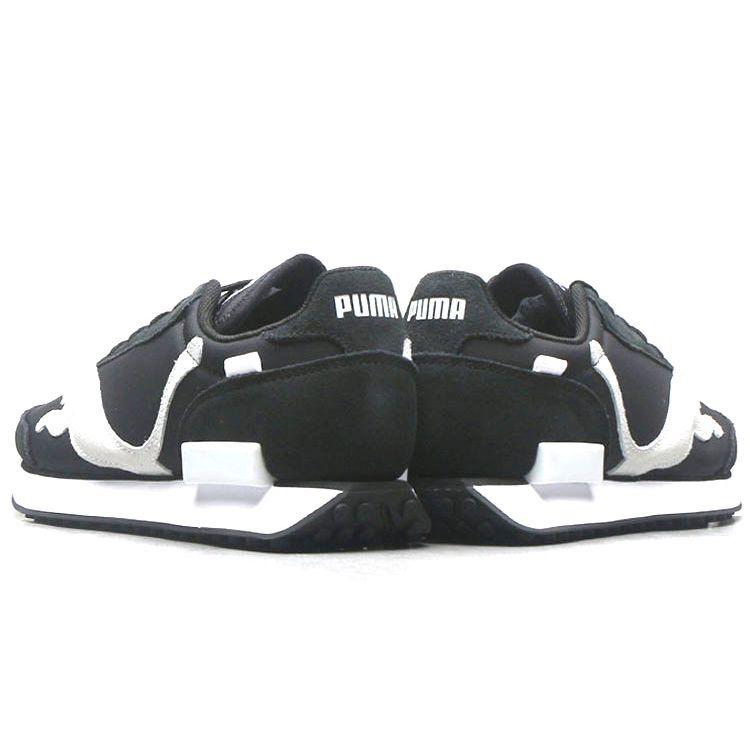 Puma Future Rider Leather Retro Sports Cushioning Durable Low-Top Lifestyle Shoes Unisex Sneaker Black White 380864-02