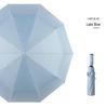 Ten-Bone Automatic XL Sunshade Umbrella: Dual-Use, Rain or Shine, Folding Sun Umbrella with Black Glue Coating.