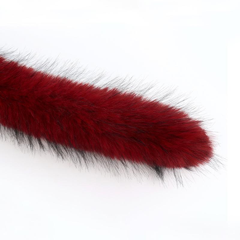 Unisex Winter Schal Hiphop Simulationsfell Taille Straße Lang Fell Taillenband Vintage Gürtel Taillen Accessoires Tanz Länge 180cm