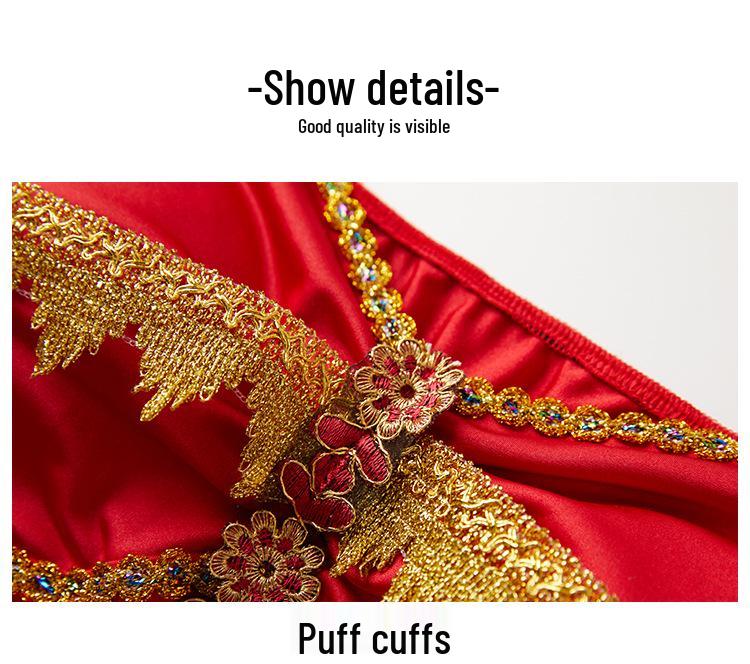 Costum de dans popular Prințesa Jasmine 2025 pentru copii mici - Set exotic stil Dunhuang pentru spectacol pe scenă