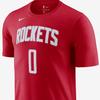Nike Basketball Short Sleeve T-Shirt Rockets Russell Westbrook 0 Men Tops Red CV8522-659