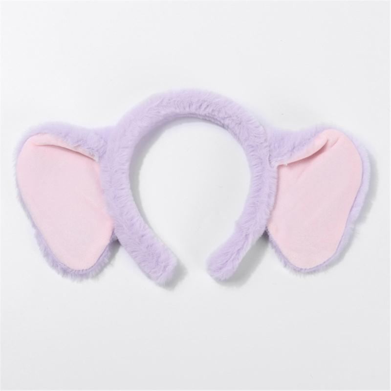 Plush Elephant Cartoon Headband for Kids Hairpieces Headwear Soft Hair Accessory for Makeup and Skincare