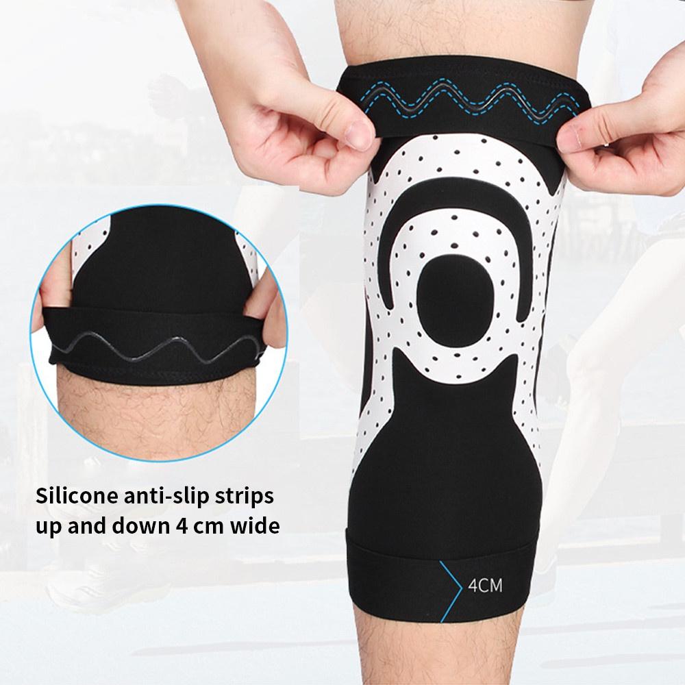 1Pair Sports Knee Support Brace Wraps Compression Sleeve Stabilizer for Arthritis Meniscus Patella Protector Running