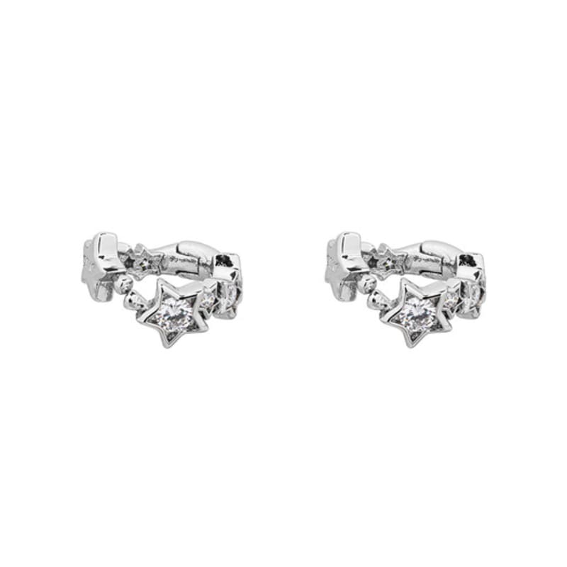

SENTIMENTS no.557 [silver] STAR CUBIC SPring EARCUFF Silver