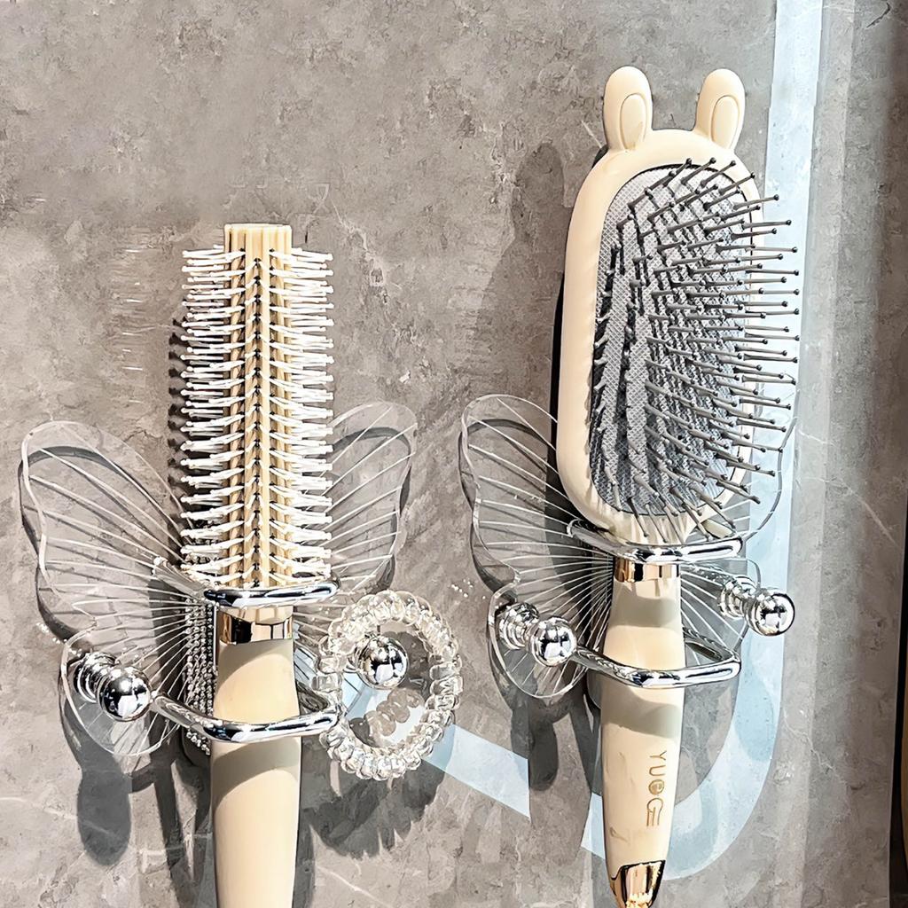 Toilet Comb Shelf Wall Hanging Free Punching Bathroom Head Rope Hair Hoop Hair Hoop Storage Hook