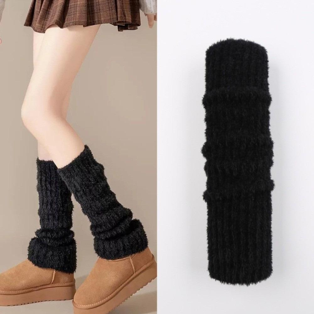 Leg Protection Women's Long Stockings Thickened Boot Socks Y2K Winter Pile Socks