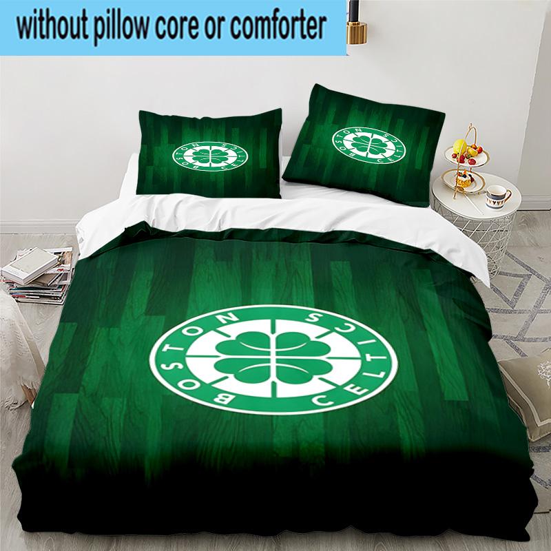 Boston Sports Icons Printed 3PCS Bedding Set, Includes A Duvet Cover and Two Pillowcases for Bedroom, Suitable for All Seasons Fan Gifts