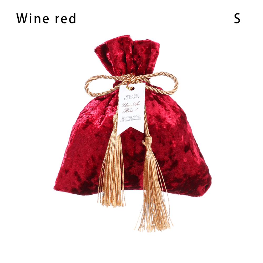 Fashion Velvet Candy Bag Drawstring Pocket Tassel Bag Dust Protect Wedding Party Jewelry Organizer Candy Pouches Gift Bags
