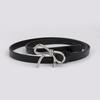 Bow Detail Women Bowknot Buckle Belt Adjustable Thin Belt  for Trending Accessory
