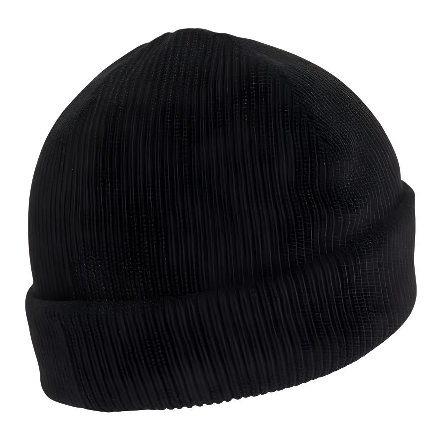adidas Logo Sports Knit Acrylic Yarn Hat Unisex Hats Black FS9033